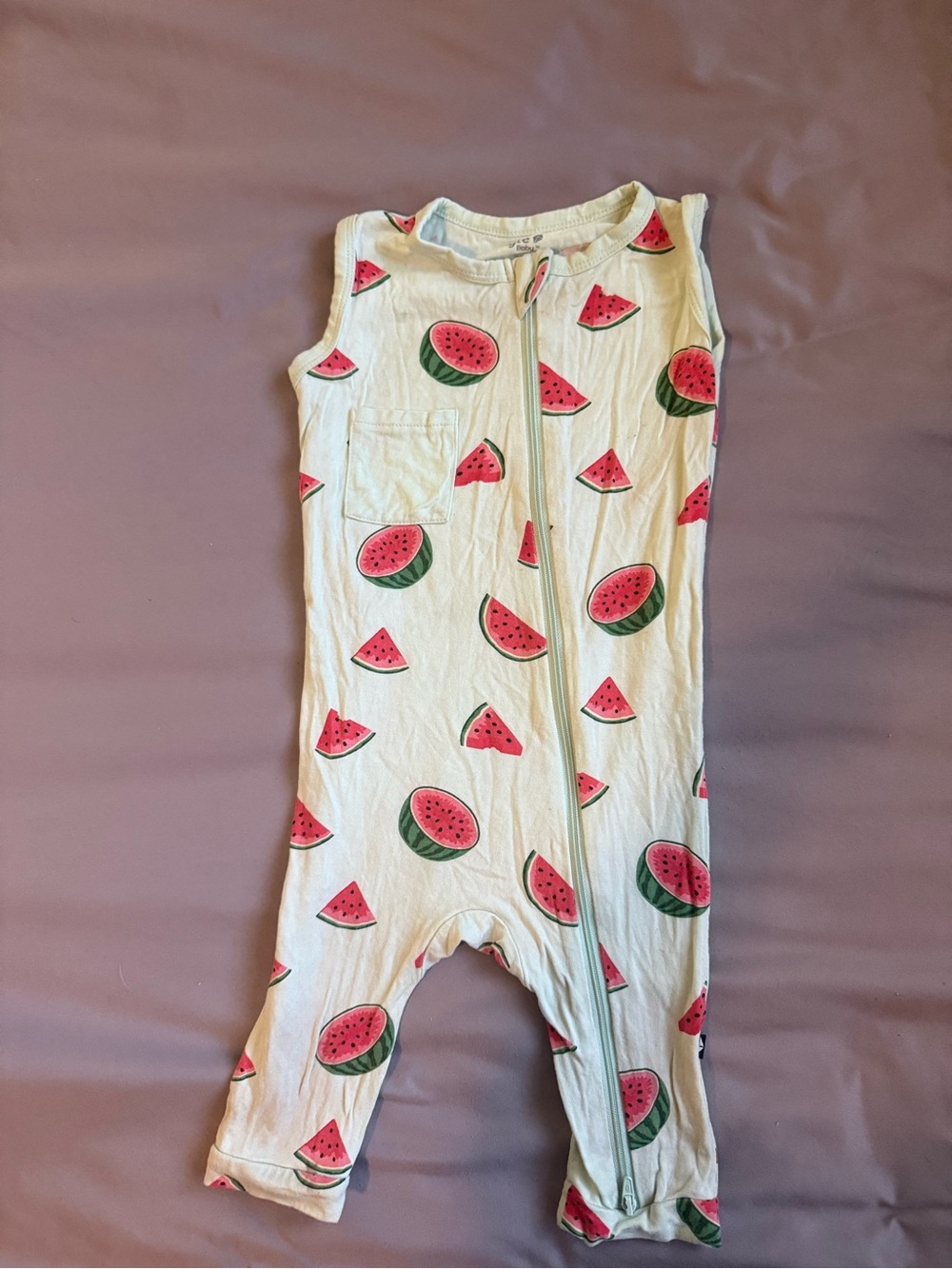 Kyte Baby Sleeveless Watermelon Print One-Piece Romper